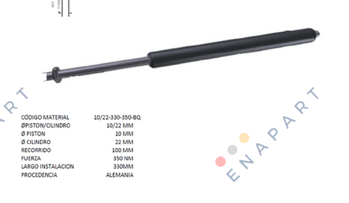 0381AE Gas spring